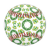 葉のパターン、のパター葉ン、緑の葉 野球ボール (正面)