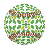 葉のパターン、のパター葉ン、緑の葉 野球ボール (正面)