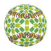 葉のパターン、のパター葉ン、緑の葉 野球ボール (正面)