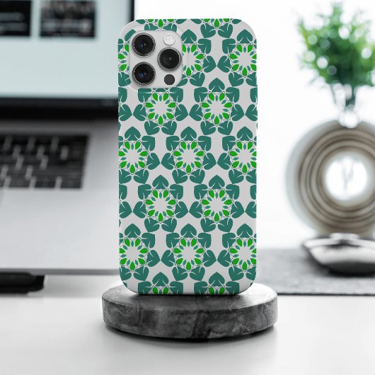 葉のパターン、のパター葉ン、緑の葉 Case-Mate iPhoneケース