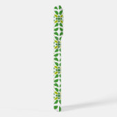 葉のパターン、のパター葉ン、緑の葉 iPhoneケース (右側面)