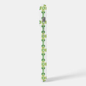 葉のパターン、のパター葉ン、緑の葉 iPhoneケース (左側面)