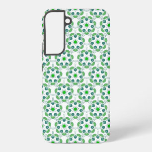 葉のパターン、のパター葉ン、緑の葉 SAMSUNG GALAXY S22+ケース