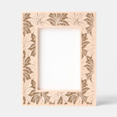 葉のパターン レーザー彫刻フレーム (正面)