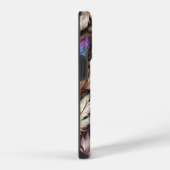葉のパターン iPhoneケース (右側面)