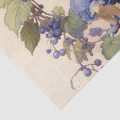 葉のビクトリアン多いガーデンラップの「ブルーベリーの妖精」 薄葉紙 (詳細)