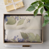 葉のビクトリアン多いガーデンラップの「ブルーベリーの妖精」 薄葉紙 (ギフト)