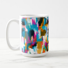 葉のピンク コーヒーマグカップ