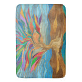 葉のファンタジーモザイク バスマット (正面縦)