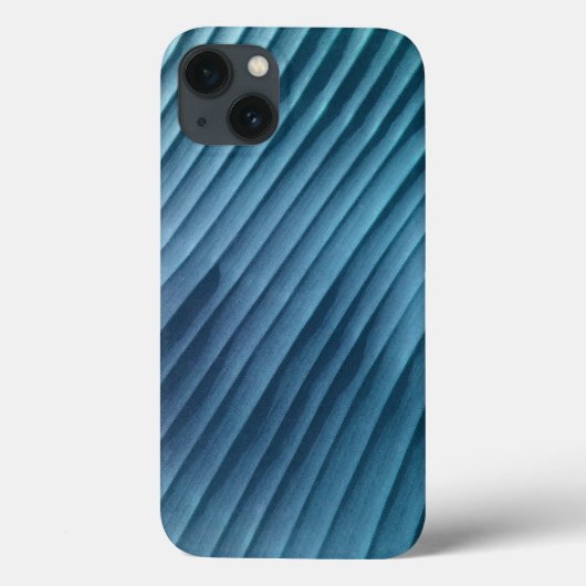 葉のブルー対角柄 Case-Mate iPhoneケース (裏面)
