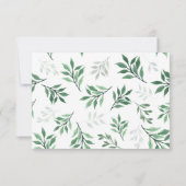 葉のブーケ 宿泊 カード (裏面)