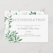 葉のブーケ 宿泊 カード (正面/裏面)