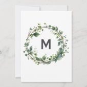 葉のブ結婚ランチ招待状 招待状 (裏面)