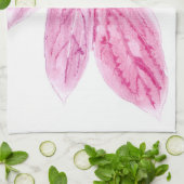 葉のプリント キッチンタオル (折り畳み)