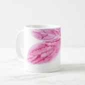 葉のプリント コーヒーマグカップ (正面左)