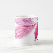 葉のプリント コーヒーマグカップ (中央)