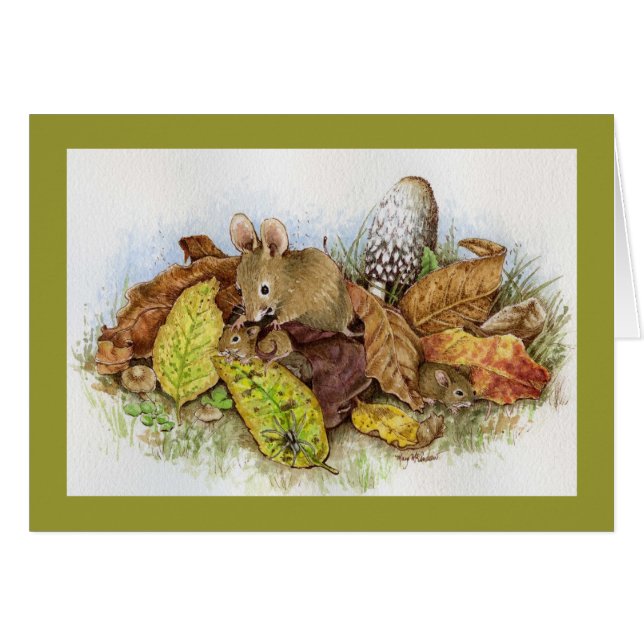 葉のマウス家族 (正面横)