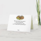 葉のマウス家族-ハッピーバースデー カード (裏面)