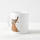 葉のマグのMidgeの山 コーヒーマグカップ (正面左)