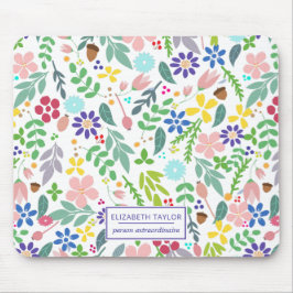 葉のモダンフローラ マウスパッド