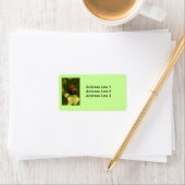 葉のラベルにカタツムリ ラベル (インサイチュ)