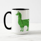 葉のラマのマグ マグカップ (左)