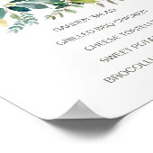 葉のランチメニュー看板 ポスター (角)