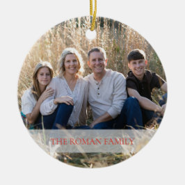 葉のリースフォトメリー&ブライトホリデー セラミックオーナメント