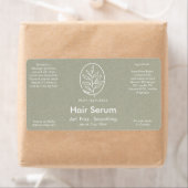 葉のロゴボモダンタニカル天然緑色製品 ラベル (インサイチュ)