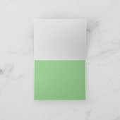 葉の上で休む蝶 サンキューカード (内部)