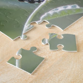 葉の上で休む蝶 ジグソーパズル (側面)