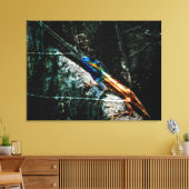 葉の上のアールトカゲ キャンバスプリント (インサイチュ (リビング))