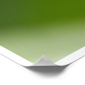 葉の上のグラスパークローズアップ ポスター (角)