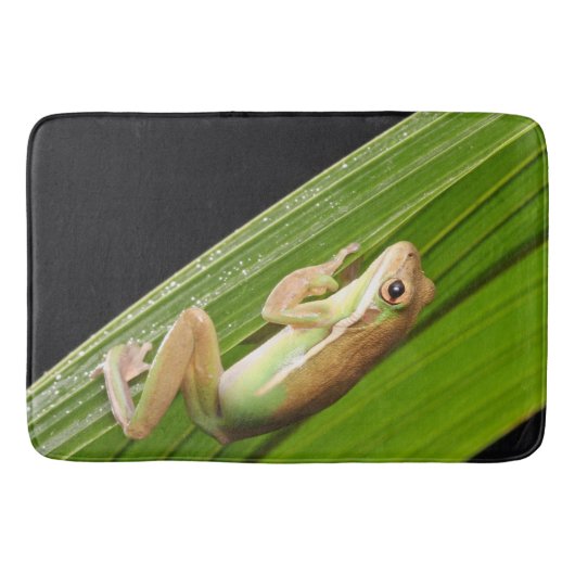 葉の上の小さなカエル バスマット (正面)