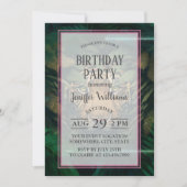 葉の中に隠れている虎 招待状 (正面)