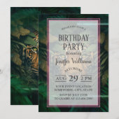 葉の中に隠れている虎 招待状 (正面/裏面)