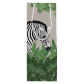 葉の中のシマウマ ワインギフトバッグ (裏面)