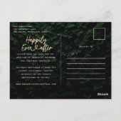 葉の侵食のモダン後は結婚幸いにも ポストカード (裏面)