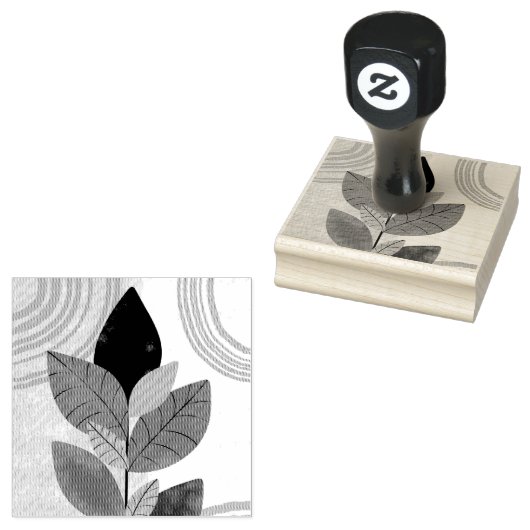 葉の円自然スクラップブック作り ラバースタンプ (押印)
