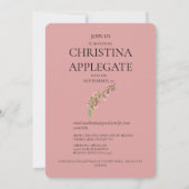 葉の写真 ウェディングシャワー by Mail ソフトトーン 招待状 (裏面)