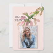 葉の写真 ウェディングシャワー by Mail ソフトトーン 招待状 (正面)