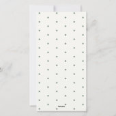 葉の冬のリースメリー&明るいクリスマス シーズンカード (裏面)