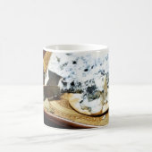 葉の包むことを用いるCabralesのブルーチーズ コーヒーマグカップ (中央)