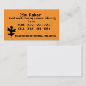 葉の名刺を掻き集めること 名刺 (正面/裏面)