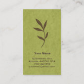 葉の名刺 名刺 (裏面)