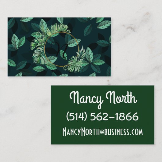 葉の名刺 名刺 (正面/裏面)