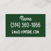 葉の名刺 名刺 (裏面)