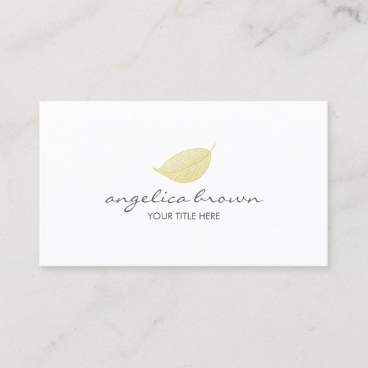 葉の名刺 名刺 (正面)