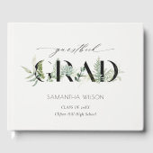 葉の多いシダ多肉性の緑色動物写真卒業 ゲストブック (正面)