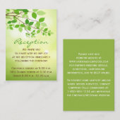 葉の多い枝 キャンプ／自然囲い カード (正面/裏面)